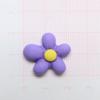 Accesorios de joyería de bricolaje de resina con flores de cinco pétalos, crema, gel, accesorios para el cabello, pinzas para el cabello, accesorios de cuerda para el cabello, florete, parche para funda de teléfono móvil