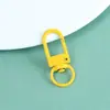 Hebilla de puerta en forma de U pintada de colores pastel, broche de langosta de aleación de zinc, hebilla para perro, llavero, accesorio de bricolaje para muñecas, hebilla de bolso