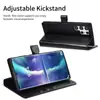 Funda tipo cartera con tarjetero adecuada para Samsung S25 Ultra S24 Fe Anticaídas S25Edge