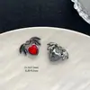 Estilo Punk Oscuro Estilo Gótico Colgante de Aleación con Zirconia Araña Luna Corazón Cruz Accesorios para Collar DIY