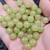 Cuentas sueltas de estilo vintage amarillo verdoso, jade Hotan de Xinjiang de imitación, cuentas cilíndricas de jade amarillo de imitación, cuentas espaciadoras y cuentas para hacer joyería
