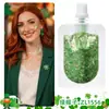 Gel Brillante Transfronterizo en Bolsa para Festivales de Carnaval, Maquillaje de Brillo Facial, Escamas de Brillo Corporal, Parches de Maquillaje