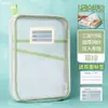 Bolsa para documentos para estudiantes, engrosada, específica para materias, bolsa de malla multicapa para archivos, bolsa de almacenamiento transparente para exámenes y tareas