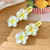 Estilo Dai Foto de Vacaciones en la Costa Accesorios para el Cabello de Plumeria Tocado de Hada Pasador con Borde de Flor para Viaje