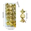 Suministros de Decoración Navideña Hielo Recubierto Pintado Caramelo Hielo Pick Caña Árbol de Navidad Decoración Props Ventana Regalo Colgantes