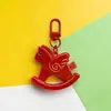 Chaveiro Cavalo de Balanço Infantil para Mulheres, Fofo, Moderno e Requintado Chaveiro de Boneca de Cavalo Pequeno, Acessório para Mochila e Roupa