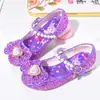 Sapatos de Cristal Brilhantes para Crianças, Sapatos de Salto Alto para Meninas, Sapatos de Princesa Kuromi da Moda para Menininhas, Sapatos de Couro para Bebês