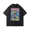Amazon comércio exterior verão marca de moda europeia e americana lavada hip hop retrô moda americana camiseta de manga curta solta para mulheres