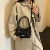 Textura fresca Transfronterizo 2026 Tela Nuevo Estilo Estrella Lazo Luna Creciente Simple Cruzado de Hombro de Mano Pequeño Bolso Tote para Mujer