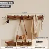 Perchero de pared de madera maciza, gancho para colgar en la puerta, gancho multifuncional para entrada, perchero para dormitorio