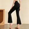 2026 Novo Modelo Calça Yoga Flare Levanta Bumbum Feminina, Calça Curta Esportiva de Corrida Slim Fit de Verão, Calça Fitness Petite para Outono