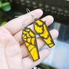 Pendientes Creativos de Telaraña de Araña de Acrílico Retro en Forma de Ataúd, Pendientes Personalizados Huecos de Murciélago, Venta Directa de Fábrica