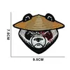 Parche de Tela Bordado Tigre de la Selva Transfronterizo Bestia Jaguar Panda Insignia de Velcro Accesorios Parche Personalizado para Mochila