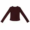 Taylorsbayce Otoño 2026 Nuevo Top para Mujer Estilo Básico Clásico Versátil Casual Ajuste Delgado Ropa Casual