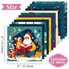 Venta Caliente Transfronteriza 12 Hojas/Paquete Papel de Material Navideño Decoración de Atmósfera Navideña Base de Papel para Manualidades DIY Empaque de Regalo