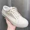 Ro zapatos para hombre de cuero casuales suela gruesa zapatillas de skate zapatos de moda para hombre niños primavera nuevos transpirables nicho zapatos