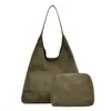 Bolso de mano retro de ante transfronterizo, bolso de hombro grande para mujer, nuevo y elegante bolso tote versátil 2026 para ir al trabajo