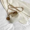 Bolso de Mujer Nicho Personalidad Plisado Rayado Bolso de Mano Moda Mujer Versátil Bolso Cuadrado Pequeño Verano Simple Bolso de Hombro
