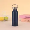 Copo térmico de aço inoxidável 304 para comércio exterior, grande capacidade, garrafa esportiva de boca larga estilo americano, portátil com alça, chaleira para caminhada, chaleira espacial