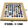 80 Tipos de Muestras Minerales de Piedra Cruda Natural en una Caja con Marco, Adornos de Piedra de Cristal Mineral para la Exploración Geológica y el Aprendizaje de Niños