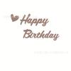 Adhesivos de Pared de Fieltro Color Café para Cumpleaños y Pancarta para el Primer Cumpleaños del Bebé y Decoración de Fondo para el Día Cien, Accesorios para Fotos, Arreglo Estilo Ins