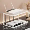 Estante de Colocación para Router para Uso Doméstico, Estante de Almacenamiento Multicapa para Decodificador de TV para Escritorio de Sala de Estar, Estante de Refrigeración para Módem Óptico con Diseño Hueco
