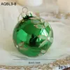 Bola de Cristal Colorida de 8CM con Purpurina, Bola Colgante para Decoración de Árbol de Navidad, Adorno de Bola Hueca, Decoración Festiva