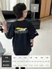 Ropa para niños, camiseta de manga corta para niños, nuevo estilo de verano 2026, estilo deportivo elegante para niños, camiseta moderna de algodón puro de manga corta para niños grandes