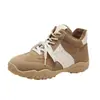 Zapatos Cálidos para Mujer con Forro de Felpa para Otoño e Invierno 2025 con Tacón Oculto de 6 cm, Zapatillas de Entrenamiento Alemanas con Forma de Media Luna, Zapatos Casuales Versátiles de Tacón Alto para Mujer