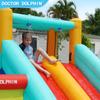 Castillo Inflable Infantil Doctor Dolphin, Castillo Pequeño Exterior de Tela Oxford, Trampolín de Agua, Tobogán, Aspersor de Agua, Castillo para Uso en Casa