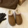 Botas de Nieve de Felpa con Suela Gruesa Parte Trasera Semiabierta Ropa de Abrigo para Mujer Invierno Nueva Llegada Slip-on Zapatos de Algodón Gruesos y Cálidos para Mujeres Embarazadas