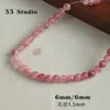6mm Pedra Olho de Tigre Ágata Vermelha Contas Redondas Pulseira Tecida Colar Miçangas DIY Acessórios Materiais Contas Soltas