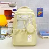 Mochila de duas peças para homens e mulheres, urbana simples leve grande capacidade estudante escolar mochila atacado moderna