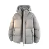 Jaqueta de Algodão com Capuz Sidalite para Outono/Inverno ao Ar Livre Estilo Casal Masculino Espessada com Bloqueio de Temperatura Roupas de Algodão Jaqueta Acolchoada de Algodão Solta Tendência