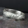 Anillo Huajie wish popular transfronterizo con patrón de flor retro, simple y moderno, anillo de vacaciones para mujer