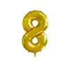 Balões de Filme de Alumínio Dourado Digital de 32 polegadas para Decoração de Festa de Aniversário Infantil Decoração de Ambiente Balões