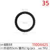 Cuerda para el pelo Xiaozhong de alta elasticidad, anillo para el pelo grueso de puntos de onda de leche, estilo coreano, simple, personalidad, anillo elástico grande