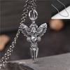 Colgante alternativo de moda retro de plata esterlina S925, colgante de mortero de acero tallado en plata tailandesa para hombre, decoración de coche