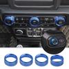 Adequado para 18-22 anos Jeep Wrangler JLJLU ar condicionado anel interruptor CD botão botão decoração anel capa modificação