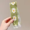 Parche de Flequillo Tejido, Parche Mágico para el Cabello, Pinza para el Cabello Floral Francesa, Parche Dulce para el Cabello, Diadema para Lavarse la Cara, Diadema