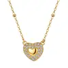 Collar de Corazón Estilo Dulce y Fresco Chuanze, Cadena para Clavícula de Acero de Titanio Versátil de Lujo Ligero Francés Vintage, Accesorio de Diseño de Nicho