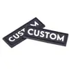 Sello de Silicona de PVC Transferencia Estampado en Caliente Insignia de Insignia de Velcro Costura Prensa Caliente Autoadhesivo Goma Suave Parche de Hombro Parche de Brazo