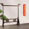 Soporte de cepillo colgante de 12 pines Soporte para bolígrafos de madera maciza Madera de ala de pollo Soporte para cepillos de grifo Soporte colgante para bolígrafos para principiantes y estudiantes
