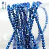 Cuentas de color galvanizado con punta de diamante tallado al por mayor, nuevas cuentas de vidrio de cristal, cuentas sueltas, accesorios para joyería DIY