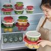 Refrigerador plástico verdulero microondas horno calentamiento lonchera grado alimenticio caja de almacenamiento verdura fruta comida refrigerado congelado