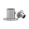 Aço Esquerdo Espessado 304 Aço Inoxidável com Tampa Flange de Pé Alto Assento Varão de Roupas Suporte de Tubo de Roupas Assento de Tubo Redondo Hardware Lote