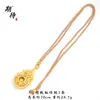 Tienda de Oro Mismo Estilo Oro Antiguo Hueco Filigrana Transferencia de Fortuna Calaba de la Fortuna Colgante Nuevo Estilo Chino Cuatro Bellezas de la Vida Colgante de Calaba para Mujeres