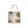 Bolso pequeño de lino para mujer, nuevo estilo coreano 2024, bolso de lona de lino y algodón, bolso informal de moda para estudiantes universitarios.