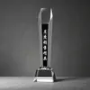 Troféu de Cristal Polegar para Cima Competição Honra Lembrança Empresa Escola Gravação Metal Reunião Anual Prêmio Presente Atacado
