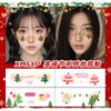 Fiesta de Tatuajes Navideños Nuevo Adhesivo Facial de Árbol de Navidad Estilo Europeo y Americano Decoración Navideña de Alto Rendimiento Celebrado en Internet